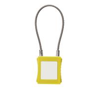 Yechiry Serrure de Verrouillage Robuste avec Câble de 175 Mm pour la Maintenance des équipements et la Gestion de la sécurité, Ingénierie Plastique Acier 1 unité (YELLOW)