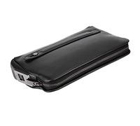 Yechiry Smart Empreinte D'empreinte Digitale Men Men de Glissière Zipper Le Cuir à Main avec 0,5 S Déverrouiller 10 Capacités D'empreintes Digitales pour la Sécurité Anti-vol