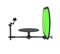 Yechiry Spinner à 360 Degrés, Plateau Tournant pour Photographie Réglable, Plate-Forme Rotative Vidéo Portable avec Filetage 1/4" 3/8", Pince de Téléphone et Tige Rétractable pour Nourriture, Bijoux