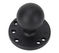 Yechiry Support à Bille Robuste en Alliage D'aluminium de 1,5" avec Plaque Ronde à Trou AMPS pour Supports de Bélier, Bras Double Douille de Taille C, Idéal pour Les Bateaux, Les Camions et Les