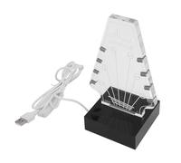 Yechiry Support de Médiator de Guitare Lumineux, Support de Médiator en Forme de Poupée de Guitare électrique à 8 Emplacements, Présentoir en Acrylique avec 10 luminosité et 3