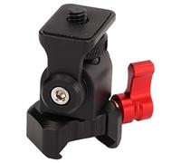 Yechiry Support de Montage Universel pour Moniteur de Terrain à Filetage 1/4" avec Alliage D'aluminium Durable pour Pince de Rail, Rotation à 360° et Inclinaison à 180°, Idéal pour Les Cages de