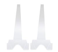 Yechiry Support de Plaque en Acrylique 2pcs, Acrylique Clear Book Expositive Stand Exposition Plaque de pour Livre, Décorative, Photo, Plateau, Art de Table, Maison, Bureau