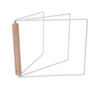 Yechiry Support de Séchage de Torchons de Comptoir, Support de Serviettes à 3 Bras en Métal Blanc Robuste pour évier de Cuisine et de Salle de Bains