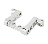 Yechiry Support D'extension de Repose-pieds de Moto Réglable à 360 °, Améliore le Confort du Passager, pour le Tourisme, Matériau en Aluminium de qualité Supérieure (Galvanoplastie)