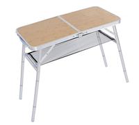 Yechiry Table de Camping Pliant, Table Pliante en Alliage en Aluminium Léger Portable avec Hauteur Réglable 31-71 Cm Grande Tablette 80x40cm pour Pique-Nique, Camping, Barbecue,