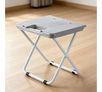 Yechiry Tabouret Pliant Compact Structure Robuste Surface Facile à Nettoyer Sièges Multifonctionnels BBQ Road Trips (Gray)