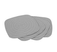 Yechiry Tapis de Nidification pour Poulets, 4 Pièces, Tapis de Literie Doux Lavables pour Poulets en éponge 11,8x11,8 Pouces (Grey)