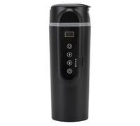 Yechiry Tasse Chauffante Portable pour Voiture de 500 Ml, Bouilloire électrique de Voyage avec Réglage Automatique de la Température, Base Antidérapante et Couvercle à Boucle de sécurité, Idéale pour