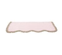 Yechiry Tissu Anti-poussière pour Piano à 88 Touches, Housse de Protection pour Clavier en Velours doré avec Décoration de Pompons, pour Meubles Droits pour Clavier de Piano électronique (PINK)