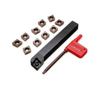 Yechiry Tour à Commande Numérique, Jeu D'outils de Tournage, Queue de 12 | Comprend des inserts en carbure, une clé T15, un support antirouille