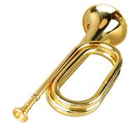 Yechiry Trompette en Laiton à clé C de Style Militaire, Adaptée aux Débutants, pour Orchestre ou Fanfare, Cadeau pour Amis et Famille (GOLD)
