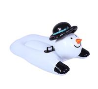 Yechiry Tube à Neige Gonflable en Forme de Bonhomme de Neige, Traîneau à Gonflable en PVC épais avec Poignées Robustes, Siège Confortable pour Enfants et Adultes