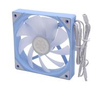 Yechiry Ventilateur de Boîtier PWM 120 Mm, 9 Lames, Ventilateur de Refroidissement PC à Roulement Hydraulique à Faible Bruit, 800-1800 TR/Min, d'argument, Huit Coussinets de Silicone Doux,