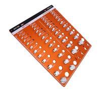 Yechiry Vérificateur d'écrous et de Filetages, 24 Tailles Standard Métriques 22 avec 8 Forets, Identifiant de Filetage d'écrou en Alliage 'aluminium, Idéal pour la Rénovation Domiciliaire et