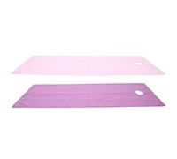 Yechiry Waterproof Beauty Salon Bed Sheet 75x200cm (Violet et Rose) | Tissu en polyester doux, conception hygiénique, adapté aux spas, absorbant l\'humidité, résistant à l\'huile