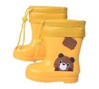 Yecilanth bottes de pluie enfantBottes Caoutchouc Fourrées Botte de Pluie Enfant Bottines Fille Hiver Bottine Impermeable Jardin Garcon Boots Rain Kids Chaussures D'eau Chaussure Exterieur Garçon