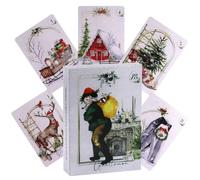 Yedaoiu Carte de Noël Oracle de 10,5 x 7,3 cm pour véritable amour divination et prédiction
