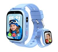 YEDASAH 4G Montre Connectée Enfant, Appels Vidéo, Localisation GPS, IP68 Étanche Montre Telephone Enfants avec SOS, Musique, Mode École, Jeux, Réveil, Prendre des Photos, 4 à 15 Ans Cadeau