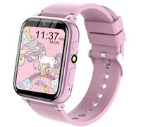 YEDASAH Montre Connectée Enfant, 26 Jeux - HD Caméra, Réveil, Mode école, Musiquem, Podomètre, Chronomètre, Calendrier, Calculatrice, Cadeaux pour Garçons et Filles, Montre Intelligente Enfant