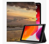 YEDNSOTEEN Coque pour iPad Pro 2021 12.9 Pouces,Royaume-Uni Longue Exposition mer BW Housse Protection Aussi pour iPad Pro 12.9" 2020&2018