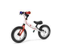 Yedoo Ambulance - Roue pour enfants à partir de 1,5 ans, avec pneus gonflables 12/12, frein et guidon réglable, blanc