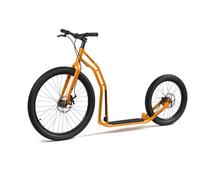 YEDOO Arni Trottinette pour adulte avec pneus pneumatiques 26/20 et freins à disque Avec guidon réglable Orange