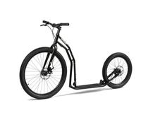 YEDOO Arni Trottinette pour adulte avec pneus pneumatiques 26/20 et freins à disque avec guidon réglable Noir