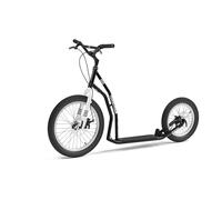 YEDOO Four Y40 Trottinette de Taille Moyenne et Stable, avec Freins à Disque et Roues pneumatiques 20/16, pour Adulte, pour la Nature et Le Tout-Terrain Urbain (Black)