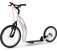 Trottinette-Freestyle Yedoo Mula Blanc - Grande roue avant 20 pouces - Cadre acier résistant