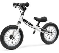 Yedoo OneToo - Roue pour enfants à partir de 1,5 ans, avec pneus gonflables 12/12, frein et guidon réglable, blanc