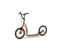 Yedoo S1616 Trottinette - pour adultes et adolescents, jusqu'à 150 kg, avec pneus gonflables 16/16 et guidon réglable Orange
