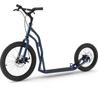 Yedoo S2016 Disc Trottinette / Dogscooter - pour adultes et adolescents, jusqu'à 150 kg, avec pneus à air 20/16, freins à disque et guidon réglable bleu