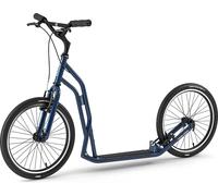 Yedoo S2020 Scooter Trottinette - pour adultes et adolescents, jusqu'à 150 kg, avec pneus gonflables 20/20 et guidon réglable bleu