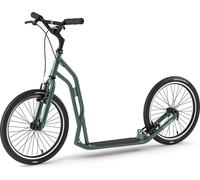 Yedoo S2020 Scooter Trottinette - pour adultes et adolescents, jusqu'à 150 kg, avec pneus gonflables 20/20 et guidon réglable Vert