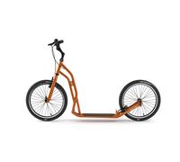 Yedoo S2020 Scooter Trottinette - pour adultes et adolescents, jusqu'à 150 kg, avec pneus gonflables 20/20 et guidon réglable Orange