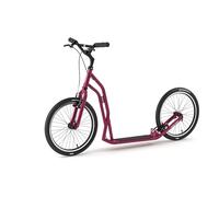 Yedoo S2020 - Trottinette supportant Jusqu‘à 150 kg, avec pneus 20/20 - pour Adultes, Dogscooter (Burgundy)