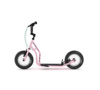 Yedoo Tidit Trottinette pour enfants - pour enfants à partir de 5 ans, avec pneus gonflables 12/12, éléments réfléchissants et guidon réglable Rose