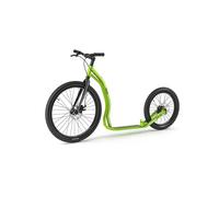 Yedoo Trexx Disc Alloy Trottinette / Dogscooter - pour adultes et adolescents, jusqu'à 150 kg, avec pneus gonflables 26/20, freins à disque et guidon réglable vert