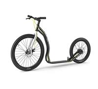 Yedoo Trexx Disc Trottinette tout-terrain, jusqu'à 150 kg, avec pneus pneumatiques 26/20, pour adultes, en alliage d'aluminium, avec freins à disque et guidon réglable, poids 9,1 kg, noir