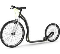 Yedoo Trexx Sport Alloy Roller Scooter Trottinette - pour adultes et adolescents, jusqu'à 130 kg, avec pneus gonflables 26/20 et guidon réglable noir