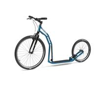 YEDOO Tulu Trottinette pour adulte avec pneus pneumatiques 26/20 et guidon réglable Bleu