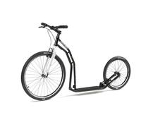 YEDOO Tulu Trottinette pour adulte avec pneus pneumatiques 26/20 et guidon réglable Noir