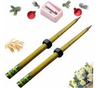 Yedvog Lot de 2 crayons filetés en bois lestés pour améliorer la productivité, idéal pour une utilisation sensorielle