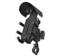 YEDWEW Montage de Téléphone à Moto Support De Téléphone Portable pour Guidon De Moto, Pare-Soleil, Anti-Vibration, pour Vélo Électrique, Navigation, Antivol(Handlebar)