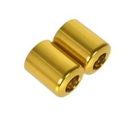 YEDWEW Moto Poignées de Guidon Embouts De Poignées De Guidon De Moto, Embouts De Guidon CNC pour Kawasaki pour N-JA 250R 300 ER6 650 ZX6 ZX7 ZX9 ZX10 ZX12 ZX14 Bouchon de Guidon Velo(Yellow)