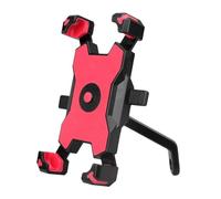 YEDWEW Porte Téléphone Moto Support De Téléphone Portable Universel pour Vélo, Scooter, Moto, Rétroviseur, Support De Téléphone Portable, Fixation De Guidon De Navigation(Red-RearviewMirror)