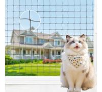 YedZen Filet de protection pour chat pour balcon, 3 x 2 m, renforcé avec corde de fixation et serre-câbles, résistant aux UV, aux morsures et à la déchirure, filet de protection pour chat pour fenêtre
