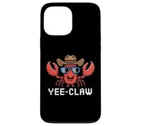 Yee Claw! Amusant Cowboy Lobster Pixel Art Rétro Gaming Fans Coque pour iPhone 13 Pro Max