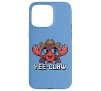 Yee Claw! Amusant Cowboy Lobster Pixel Art Rétro Gaming Fans Coque pour iPhone 15 Pro Max